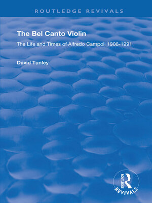 cover image of The Bel Canto Violin